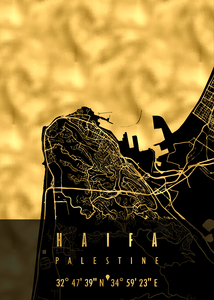 HAIFA MAP PALESTINE