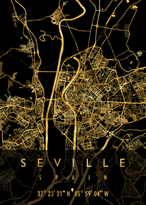 SEVILLE MAP SPAIN