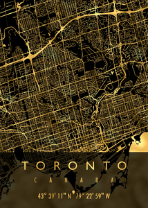 TORONTO MAP CANADA