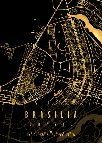 Brasilia Map Brazil by Mapolis