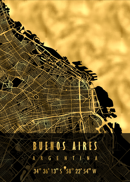 BUENOS AIRES MAP ARGENTINA by Mapolis
