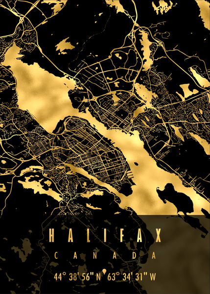 HALIFAX MAP CANADA Print