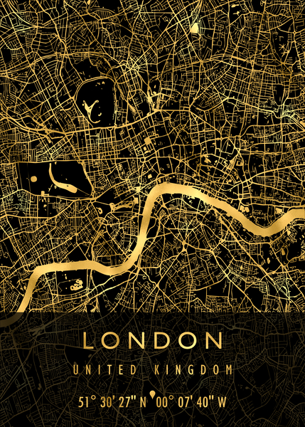 LONDON MAP UNITED KINGDOM by Mapolis