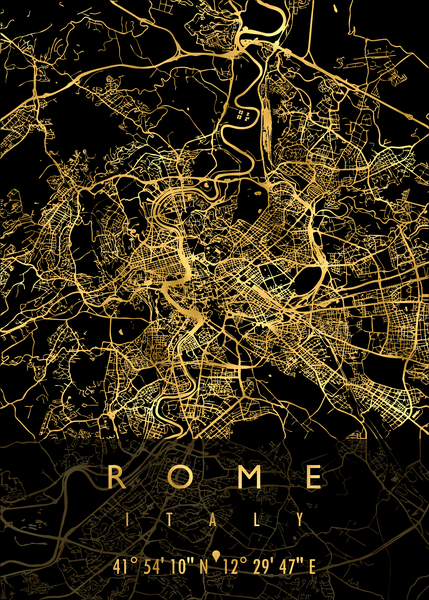 ROME MAP ITALY by Mapolis