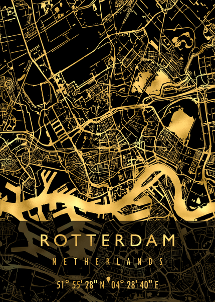 ROTTERDAM MAP NETHERLANDS by Mapolis