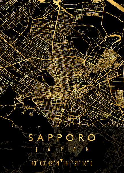 SAPPORO MAP JAPAN by Mapolis