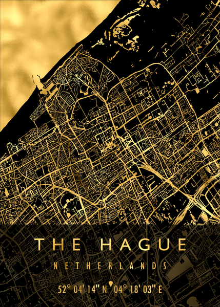 THE HAGUE MAP NETHERLANDS by Mapolis