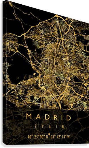 MADRID MAP SPAIN Canvas Print