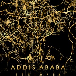 ADDIS ABABA MAP ETHIOPIA