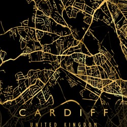 CARDIFF MAP UNITED KINGDOM