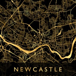 NEWCASTLE MAP UNITED KINGDOM
