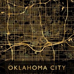 OKLAHOMA CITY MAP USA