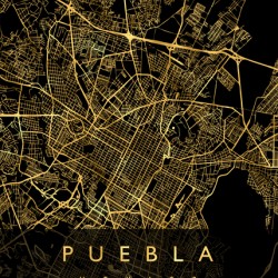 PUEBLA MAP MEXICO