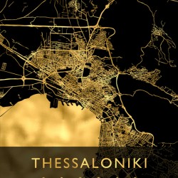 THESSALONIKI MAP GREECE