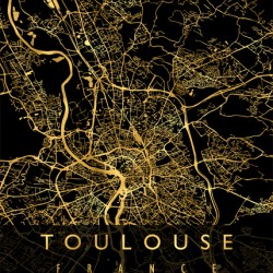 TOULOUSE MAP FRANCE