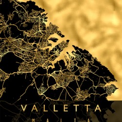 VALLETTA MAP MALTA