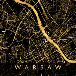 WARSAW MAP POLAND