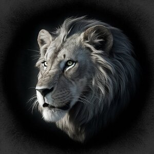 a striking and realistic portrayal of a lion s he