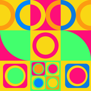 Colorful Geometric Grid