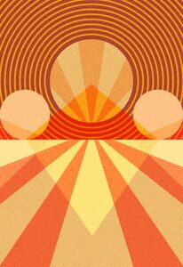 Retro Abstract Sunrise