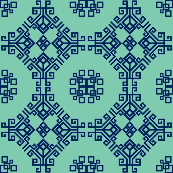 Vietnamese Geometric Pattern Print