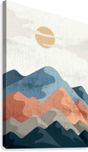 Abstract Mountain Canvas Print