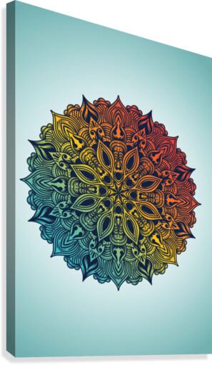 Rasta Mandala Canvas Print