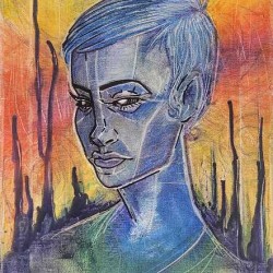 Blue Self Portrait