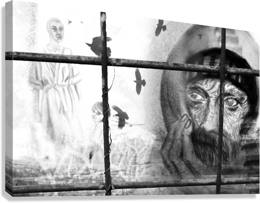 HolocaustOldMan Canvas Print