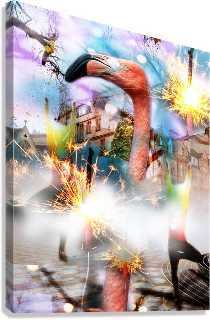 FlamingoParty Canvas Print