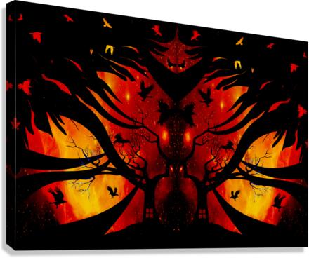Red Fantasy Canvas Print