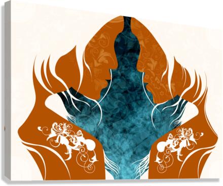 AbstractDuplicityOlvaOrgBricksSol Canvas Print