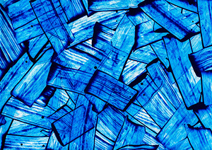 Abstract blue painting