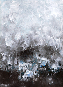 Abstrcat black paint artwork