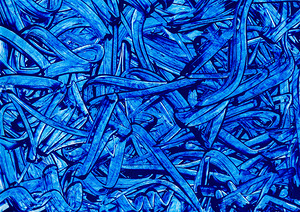 Abstract blue painting.  