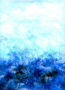 Abstract blue artwork