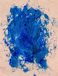 Abstract blue painting. Abstract blue paint grunge background.