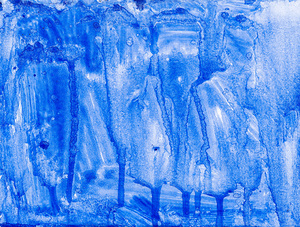 Abstract blue painting. Abstract blue paint grunge background.