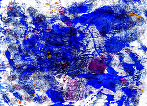 Abstract blue painting.  
