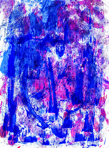 Abstract blue painting.  