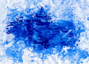 Abstract blue painting. Abstract blue paint grunge background.