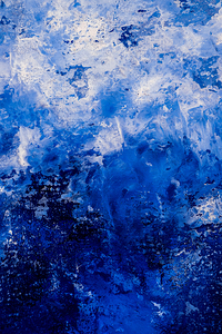 Abstract blue painting. 