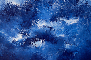 Abstract blue painting. Abstract blue paint grunge background.