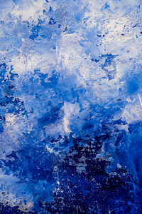 Abstract blue painting. Abstract blue paint grunge background.
