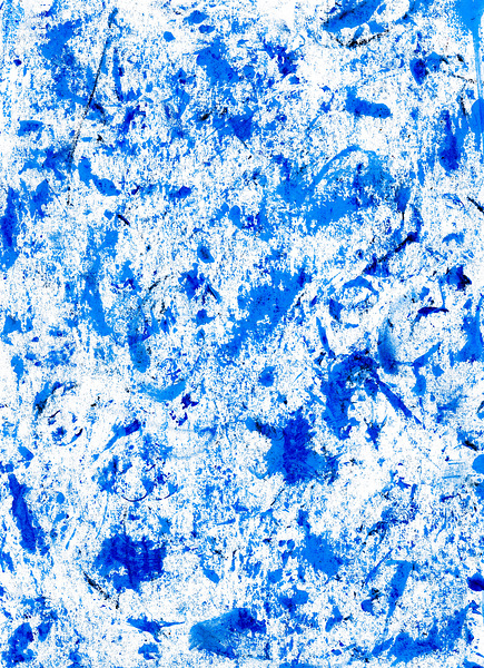 Abstract blue paint grunge background. Abstract blue painting.   Print