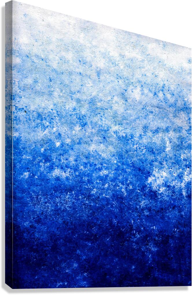 Abstract blue painting Canvas Print