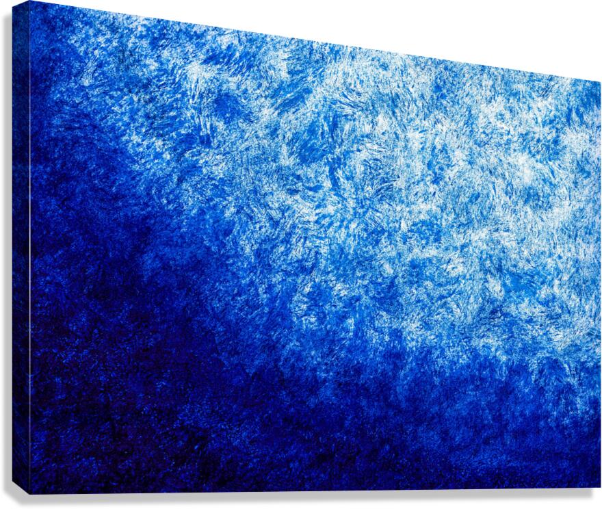 Abstract blue painting.   Canvas Print