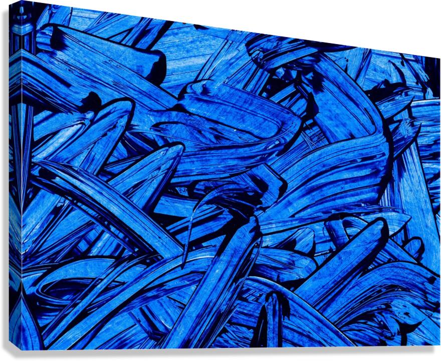 Abstract blue painting.   Canvas Print