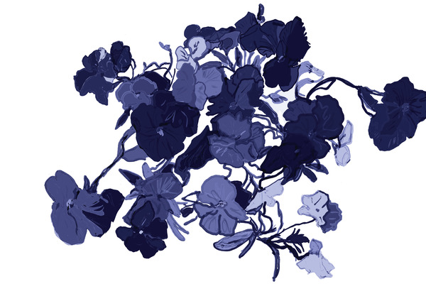 Blue Untitled Print