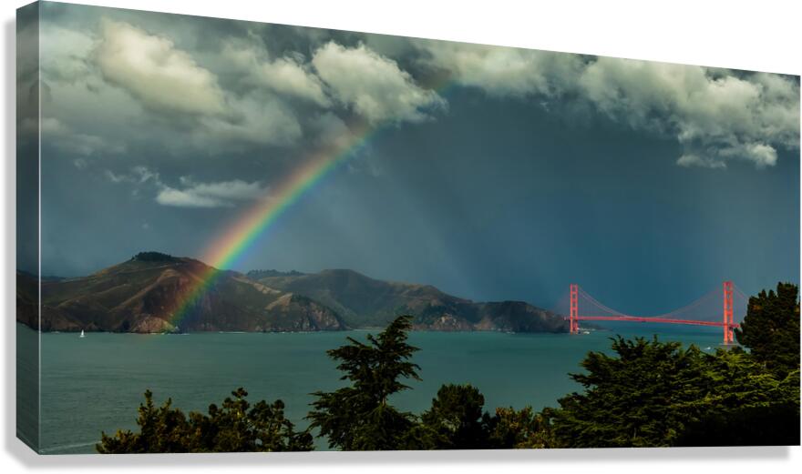 Clearing Storm Golden Gate  Canvas Print